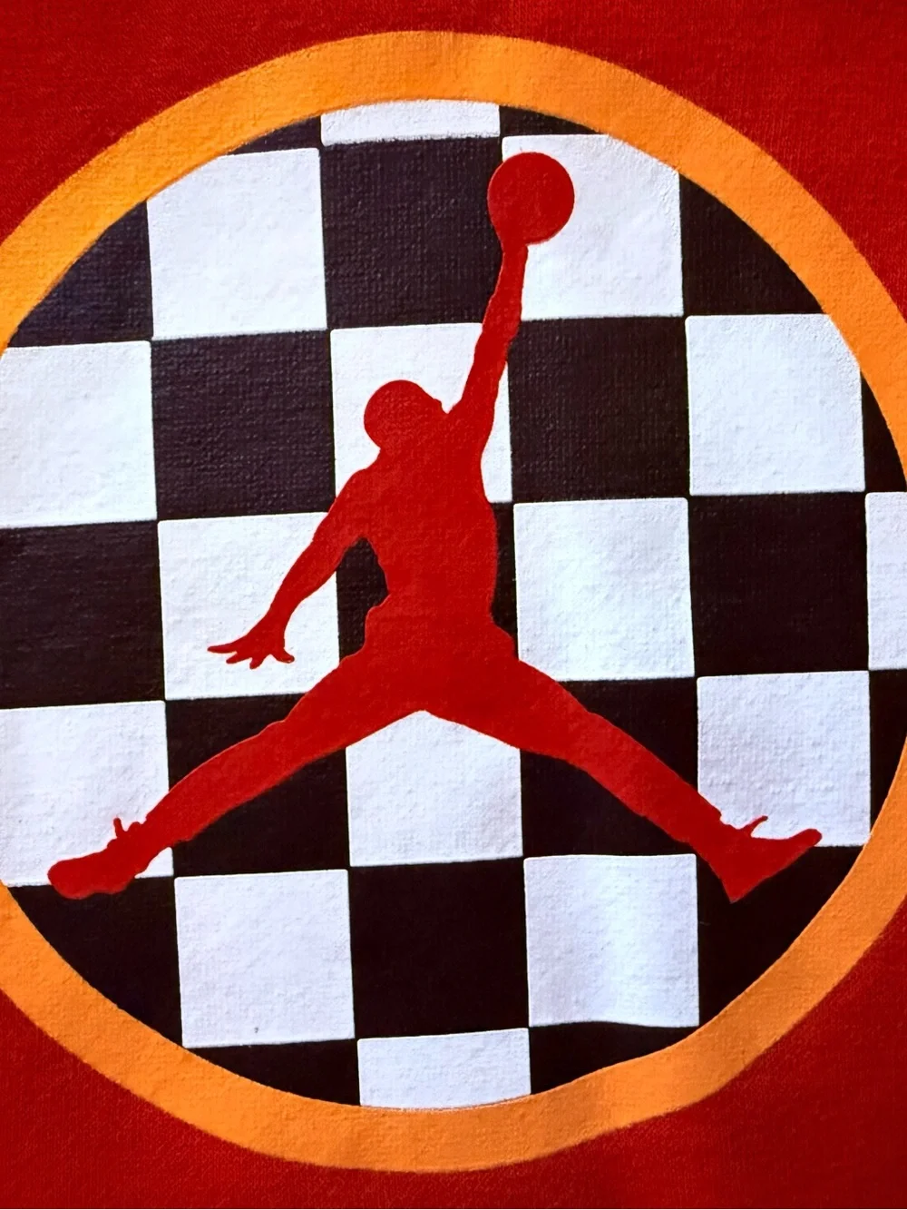 Air Jordan Orange Zip-Up Style Pullover Hoodie with Jumpman Emblem #Jordan #GOAT